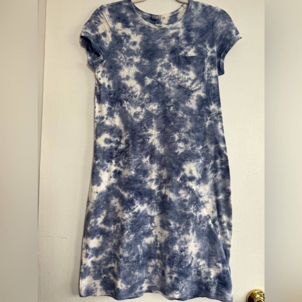 GAP Navy Tie-Dye Mini Dress (S)